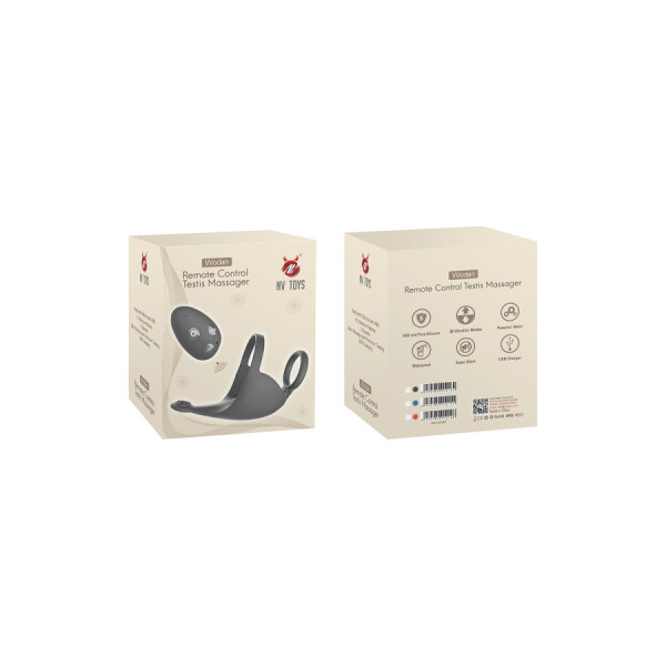 Vibrateur / Masseur de testicule télécommandé, USB waterproof 
